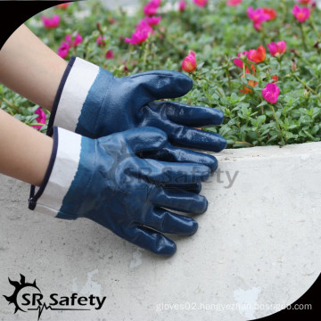 SRSAFETY NBR4530 Jersey liner, Heavy-Duty gloves, full coated nitrile, safety cuff